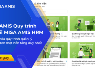 misa amis quy trình kết nối misa amis hrm