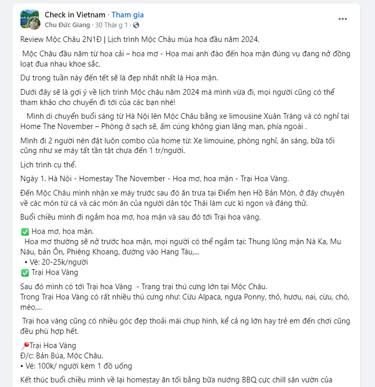 Các mẫu content du lịch hay để thu hút khách hàng
