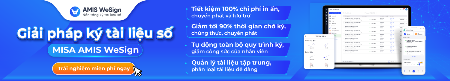đăng ký dùng tử wesign