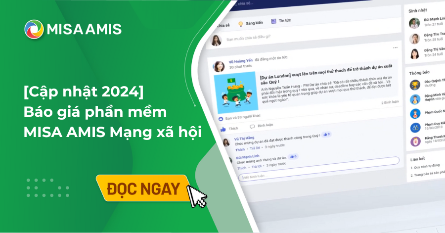 báo giá amis mạng xã hội