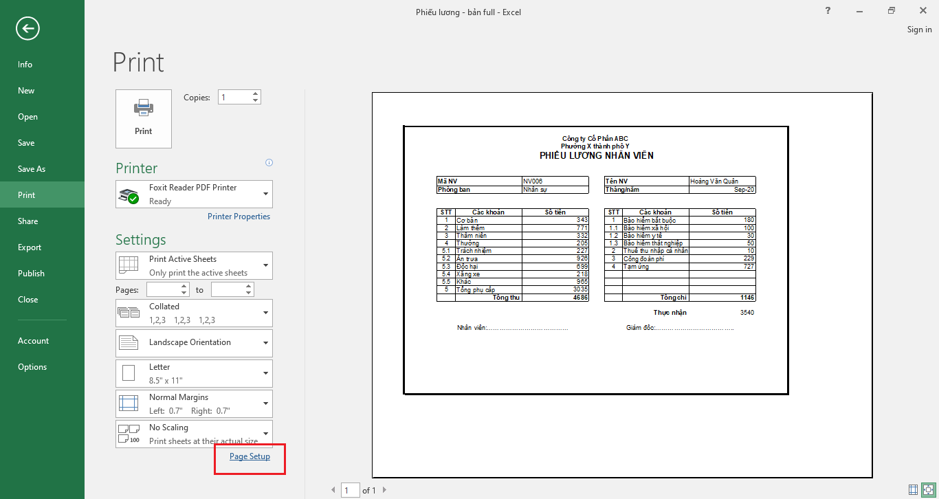 cách làm phiếu lương hàng loạt trên excel