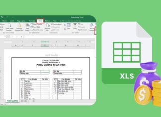 cách tạo phiếu lương hàng loạt trong excel
