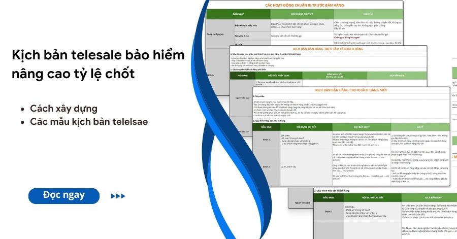 kịch bản telesale bảo hiểm