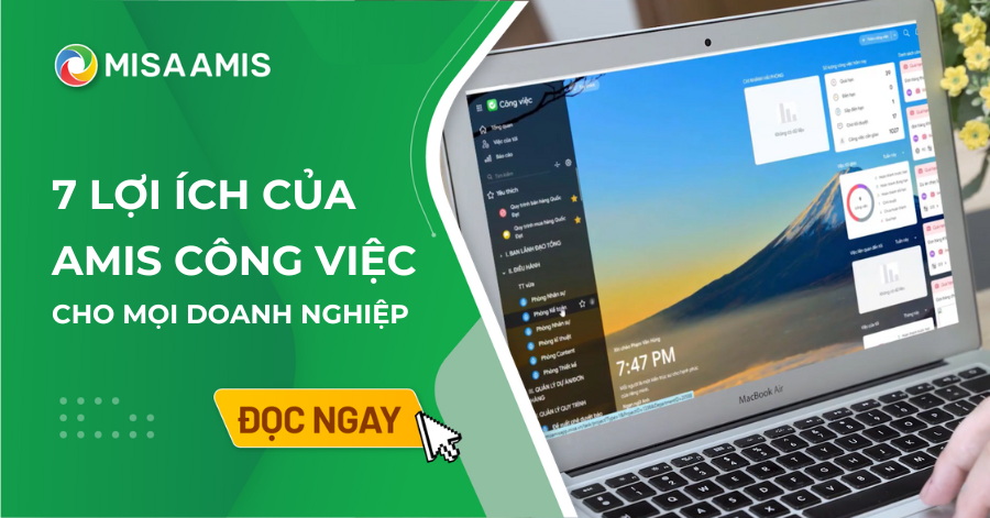 lợi ích của MISA AMIS Công việc