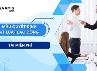 mẫu quyết định kỷ luật lao động