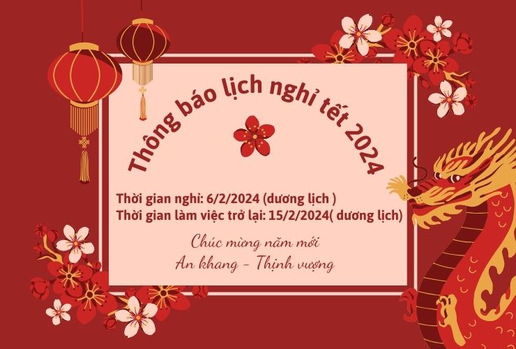 mẫu thông báo nghỉ lễ nội bộ công ty