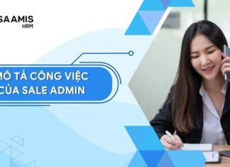 mô tả công việc của sale admin