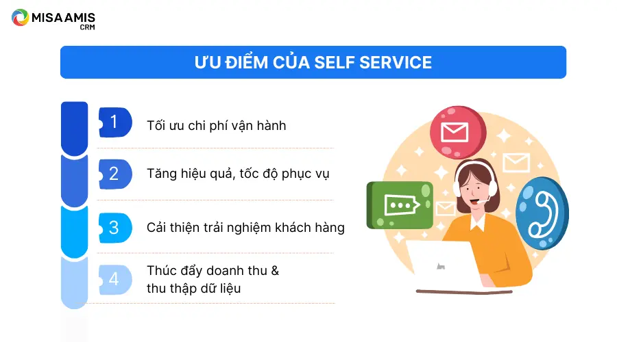 Ưu điểm của Self Service