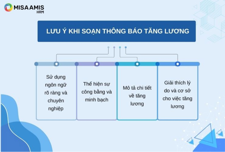 3 - Lưu ý khi soạn mẫu thông báo tăng lương