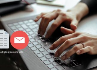 mau email ban giao cong viec