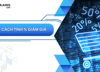 Cách tính % giảm giá