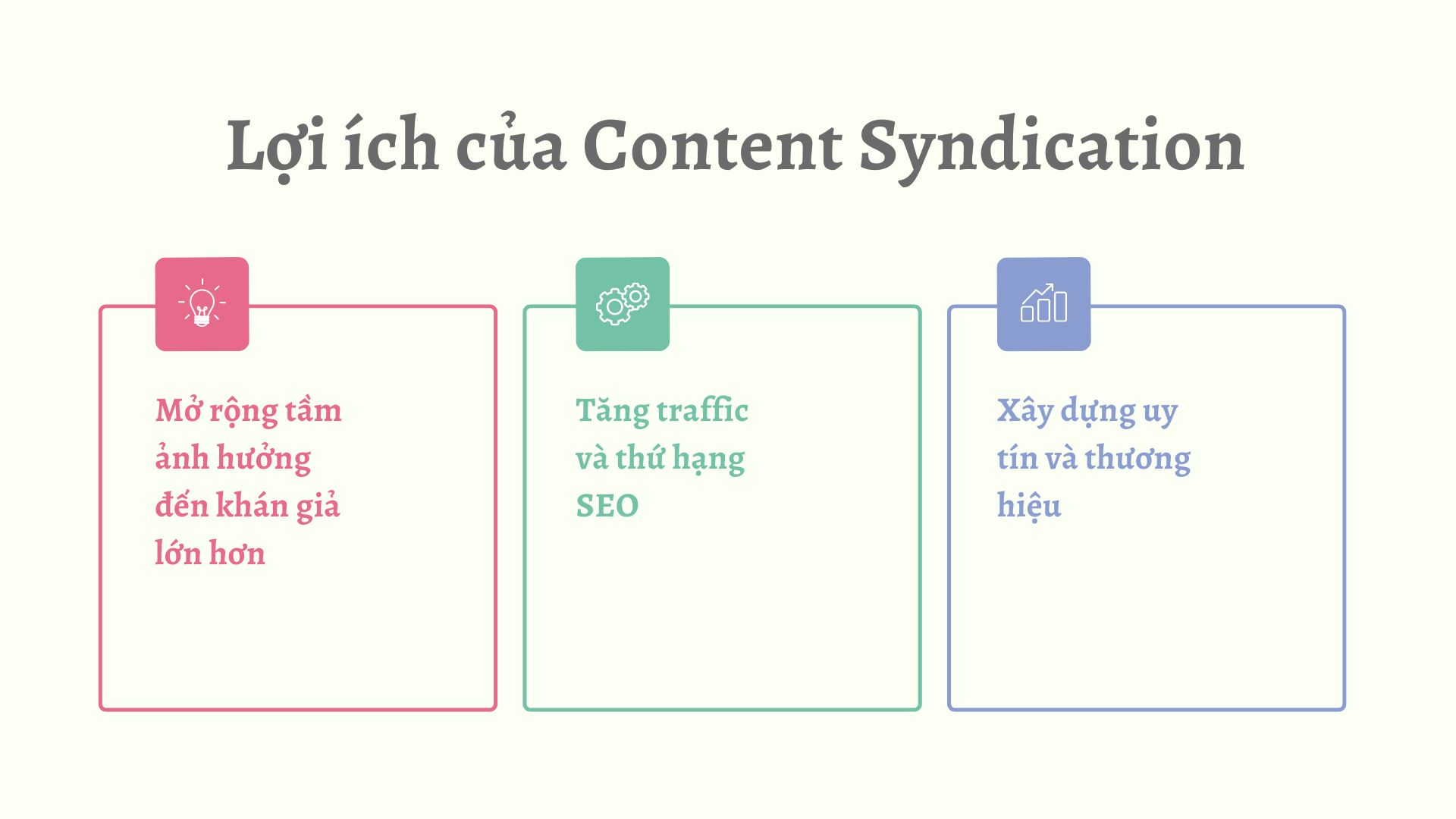 Lợi ích của Content Syndication