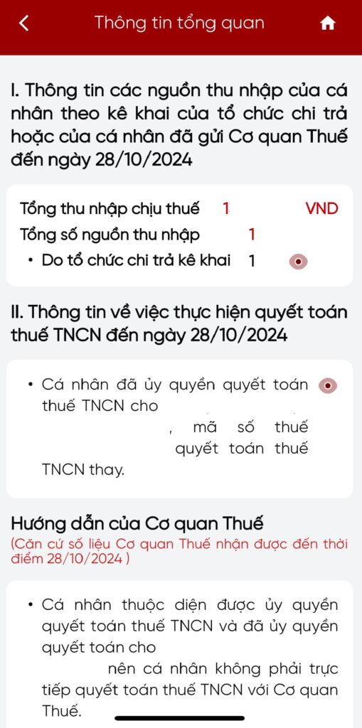 Kiểm tra thông tin