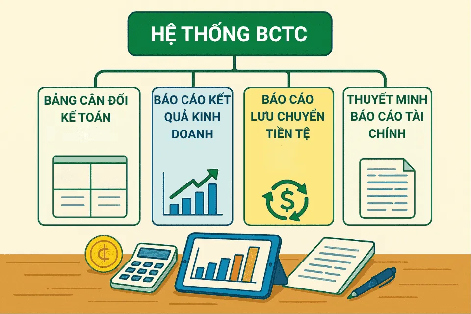 hệ thống báo cáo tài chính