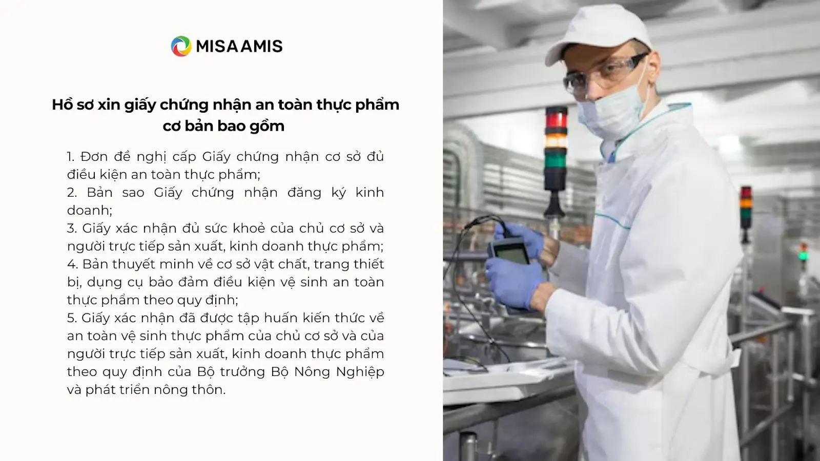 Hồ sơ xin chứng nhận an toàn thực phẩm