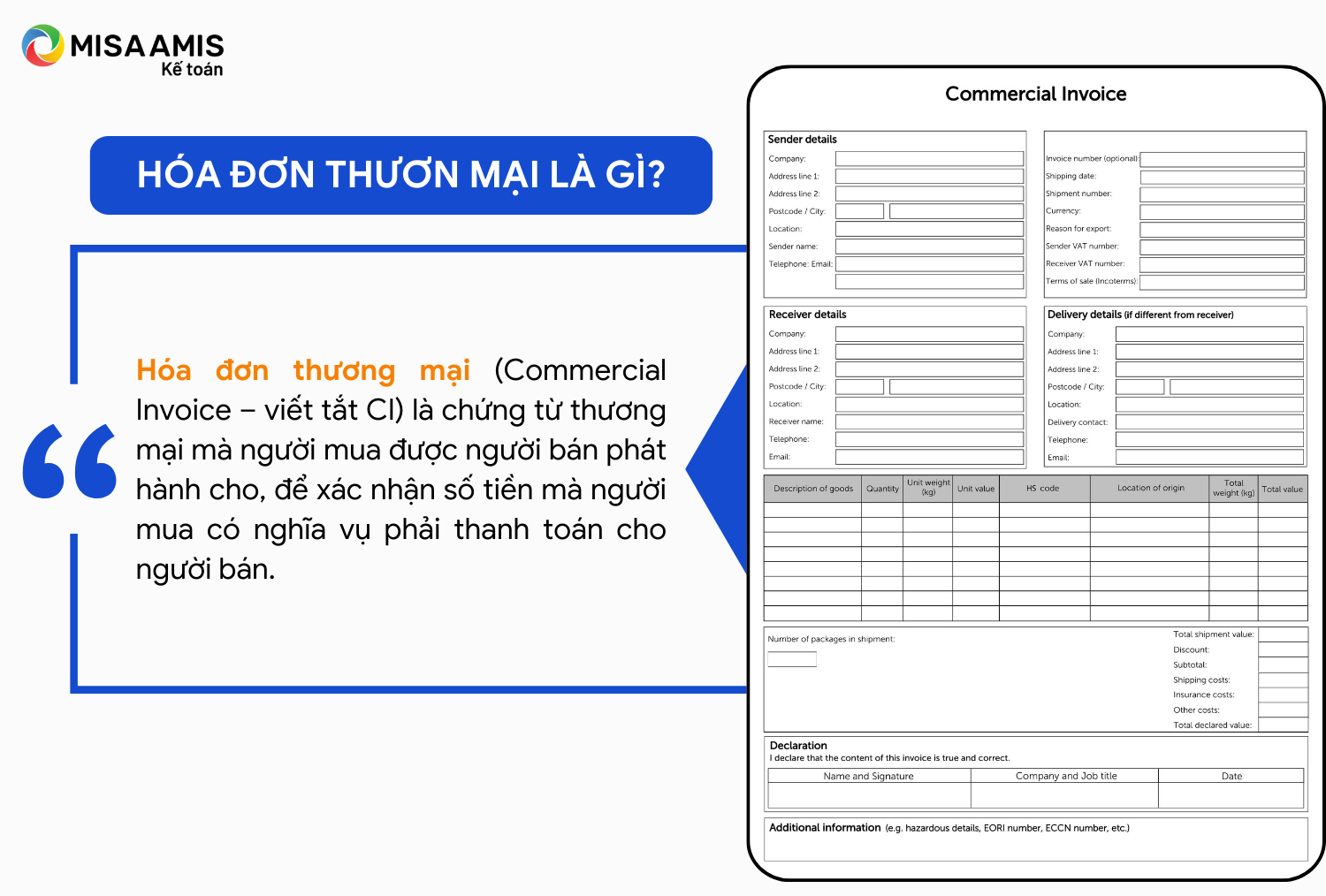 Hóa đơn thương mại là gì?