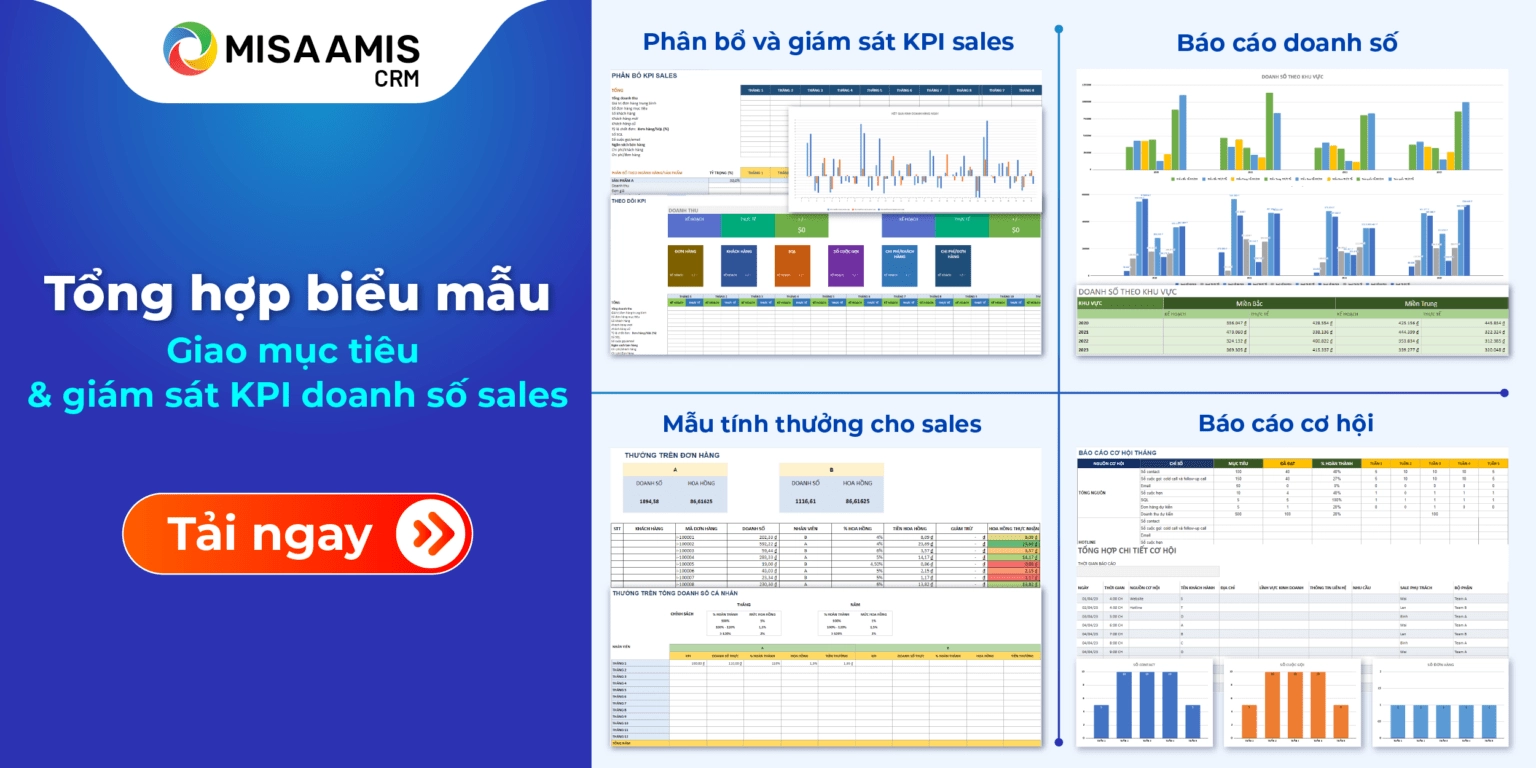 biểu mẫu giám sát kpi sales