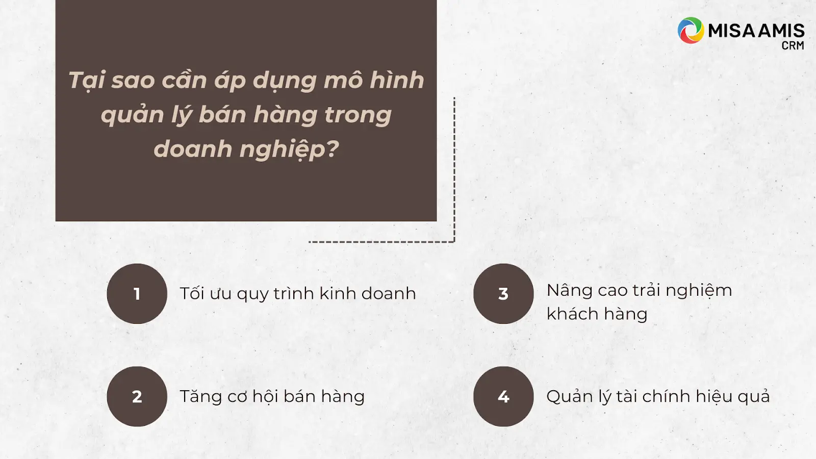 Tại sao cần áp dụng mô hình quản lý bán hàng?