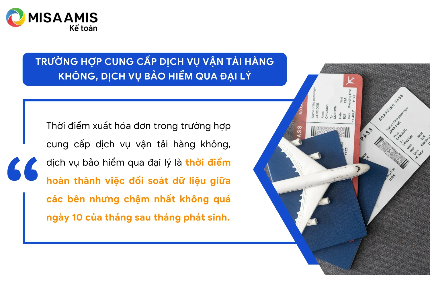 Thời điểm xuất hóa đơn với dịch vụ vận tải, hàng không, bảo hiểm qua đại lý
