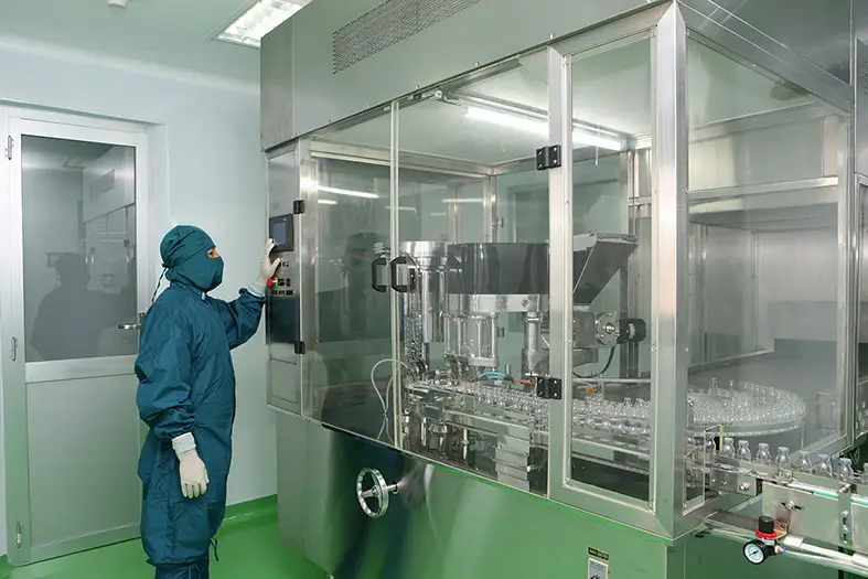 Máy vô thuốc - Dây Chuyền Kháng Sinh Bột Tiêm Cephalosporin