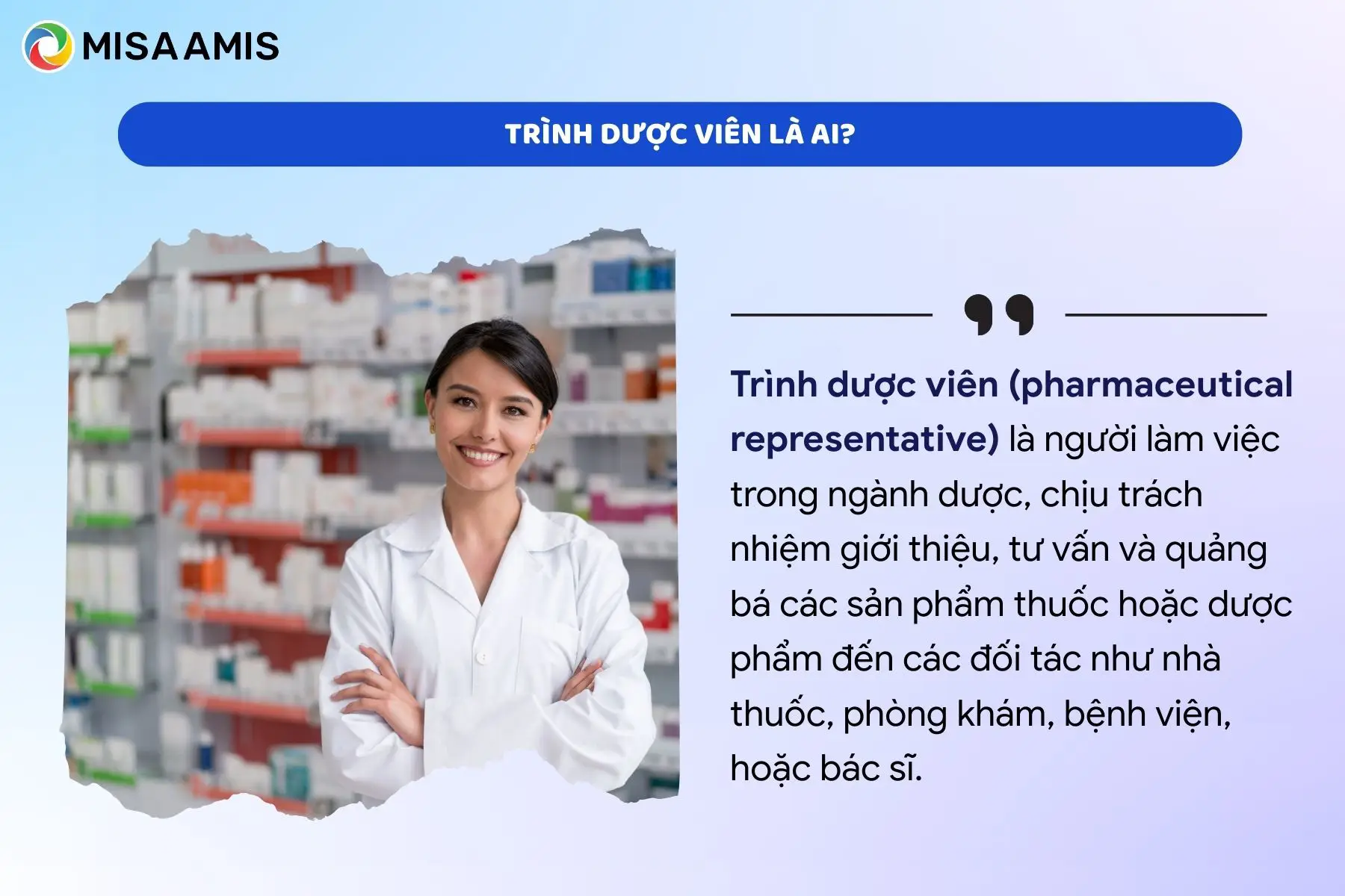 Trình dược viên là ai?