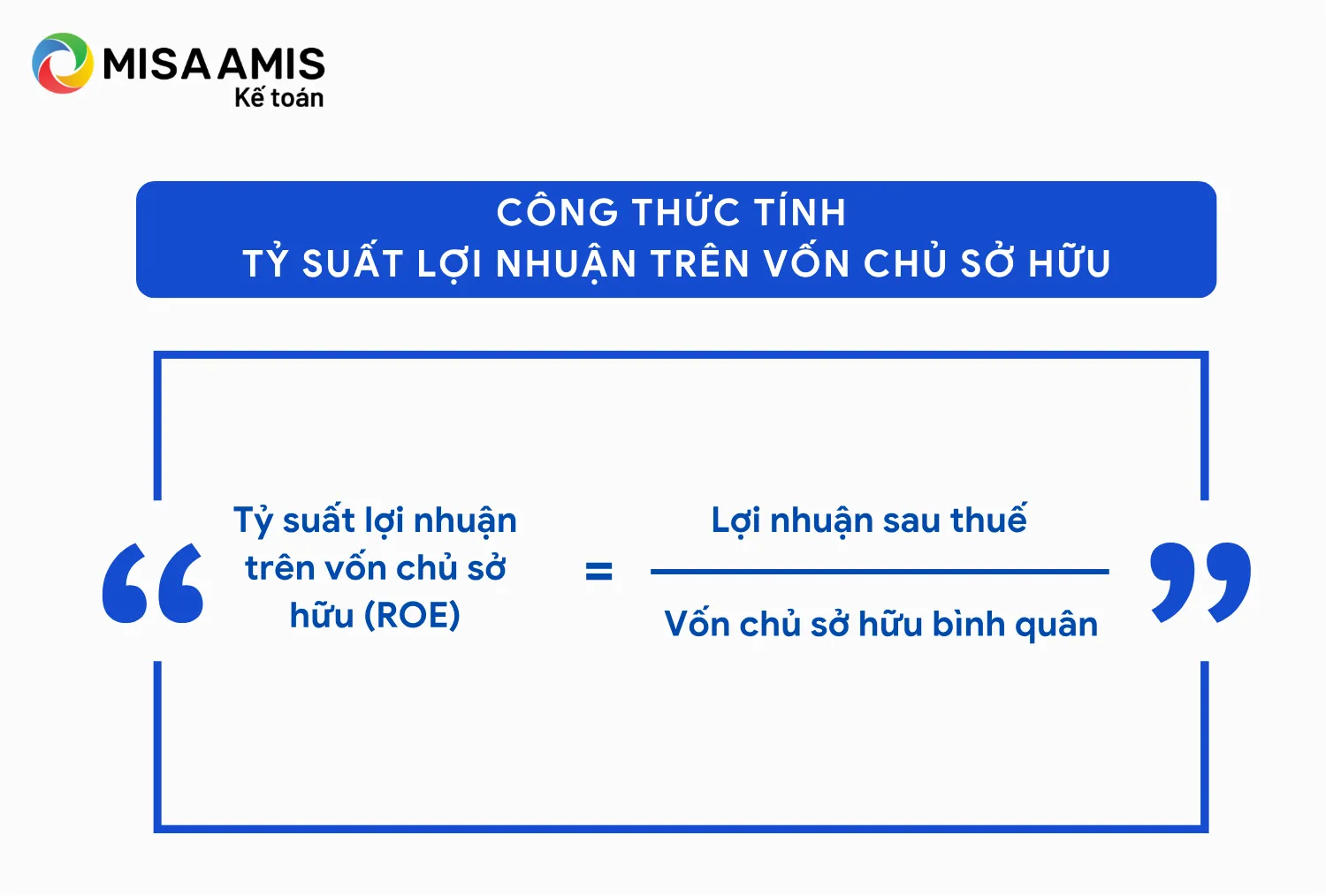 Công thức tính tỷ suất lợi nhuận trên vốn chủ sở hữu