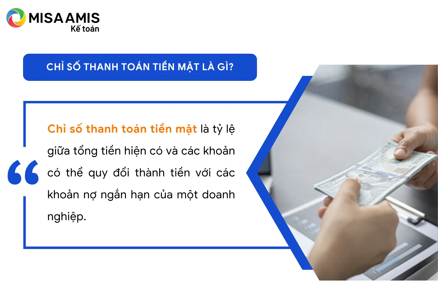 Chỉ số thanh toán tiền mặt là gì