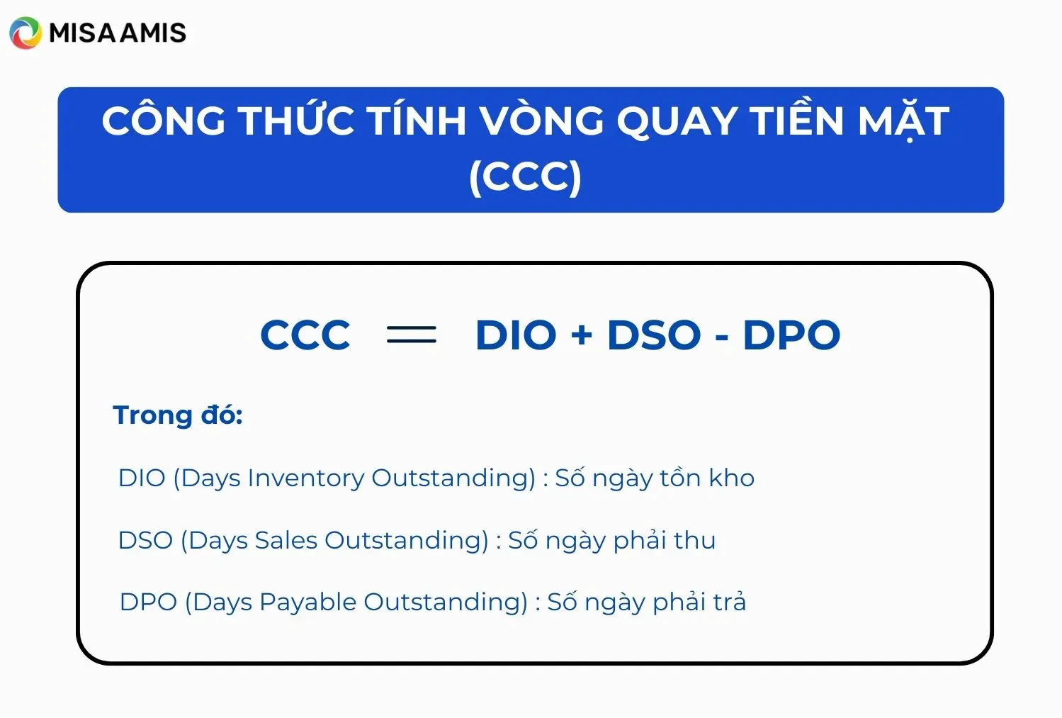 Công thức tính vòng quay tiền mặt