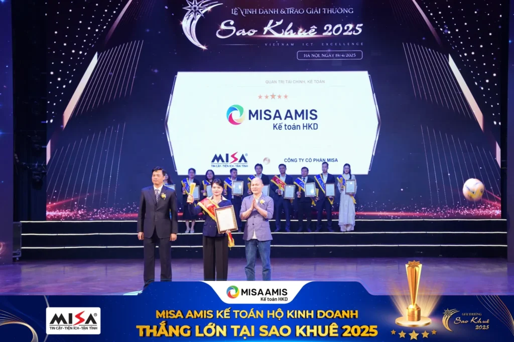 MISA AMIS Kế toán Hộ kinh doanh thắng lớn tại Sao Khuê 2025