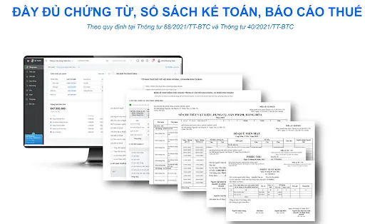 MISA AMIS Kế toán Hộ kinh doanh cung cấp đầy đủ chứng từ, sổ sách kế toán, báo cáo thuế.