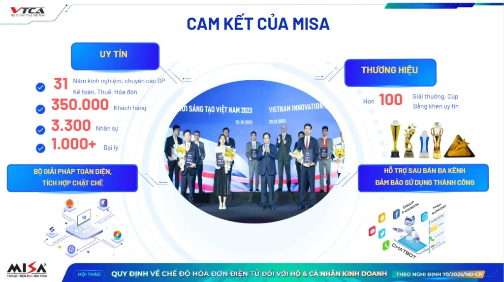 Cam kết của MISA