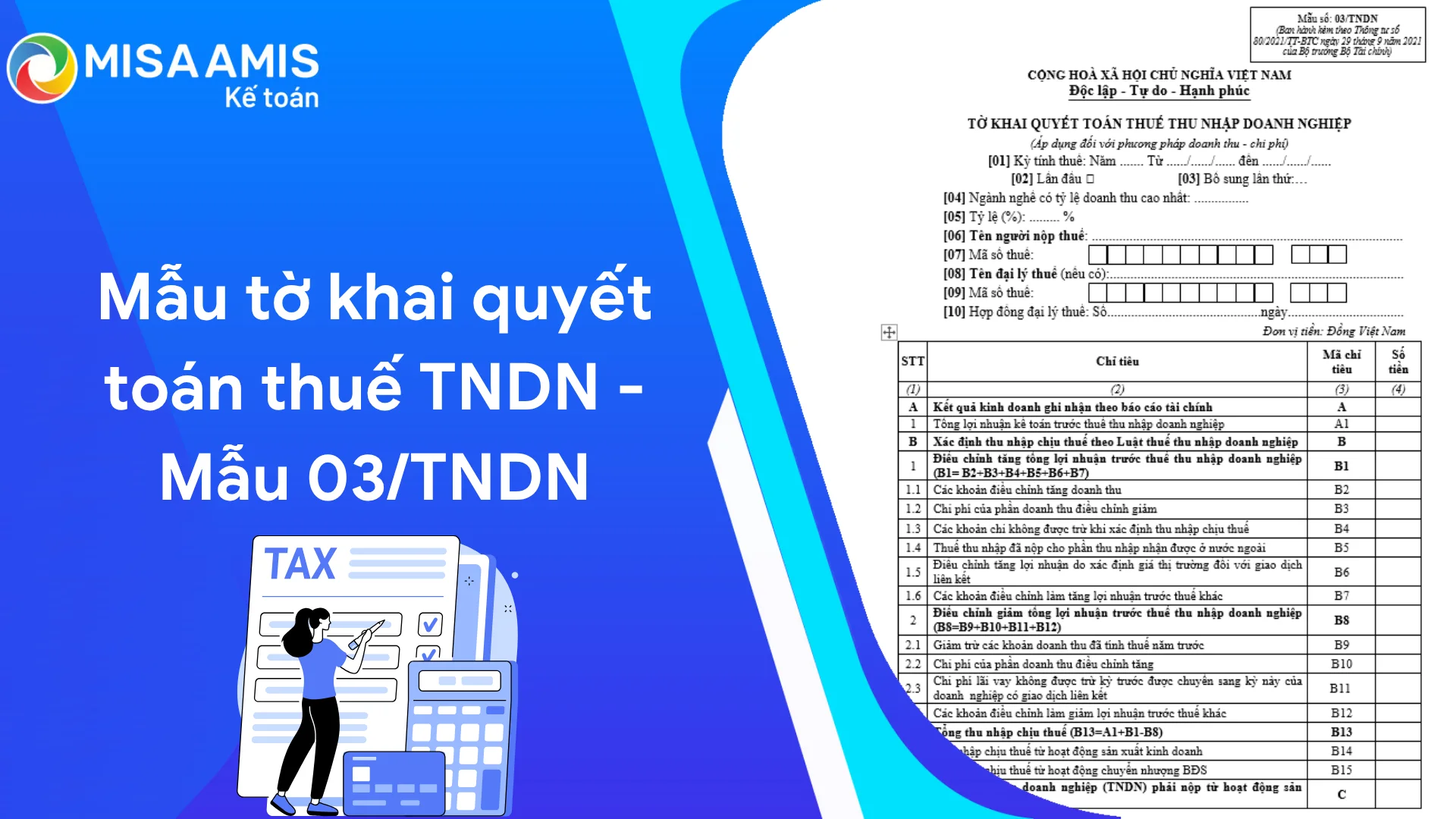 mẫu tờ khai quyết toán thuế thu nhập doanh nghiệp