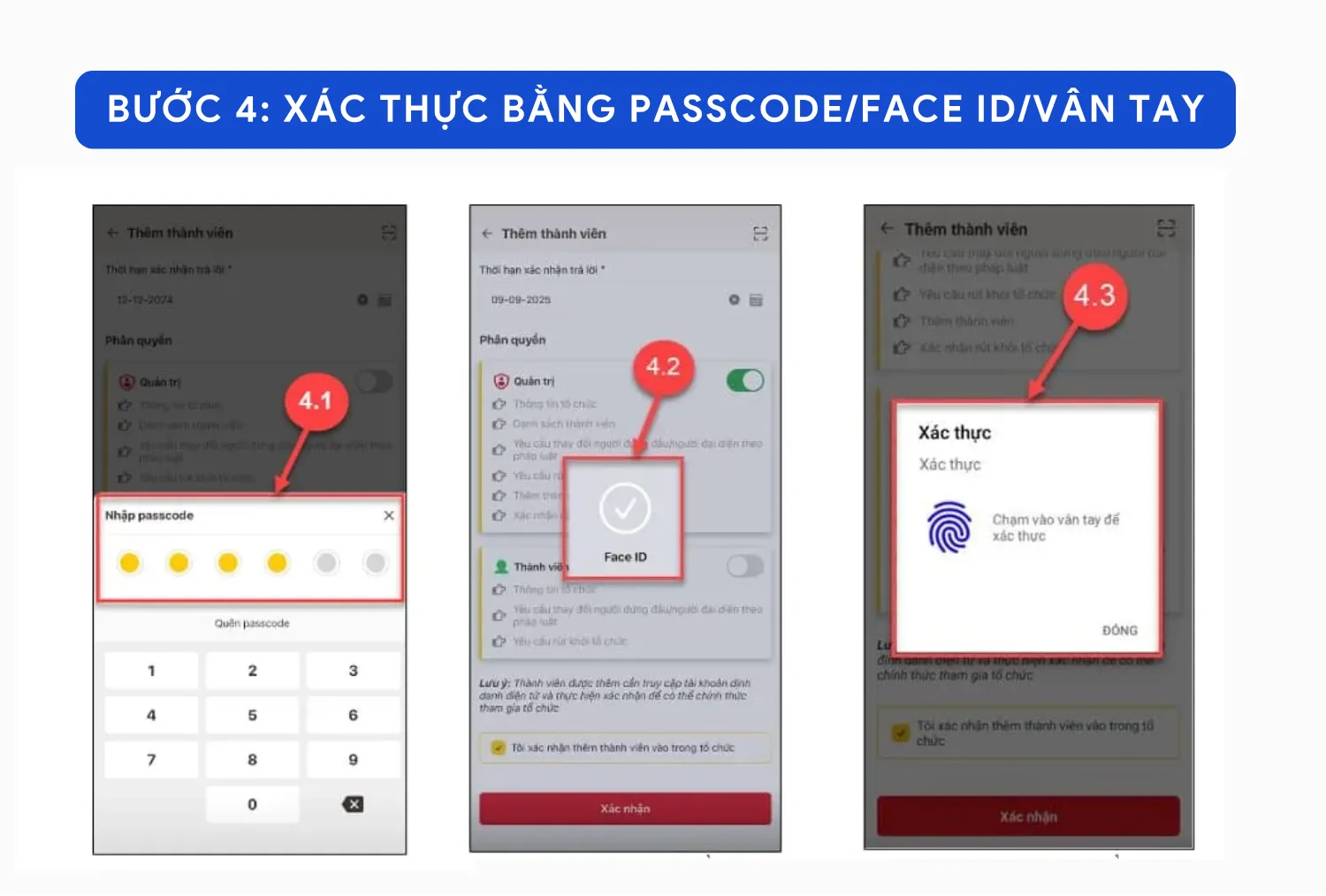 Bước 4: Thực hiện xác thực việc phân quyền
