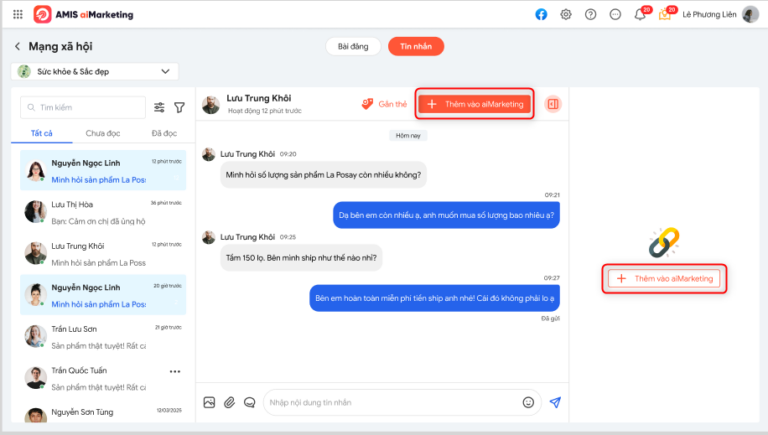Phần mềm tạo lead trên fanpage