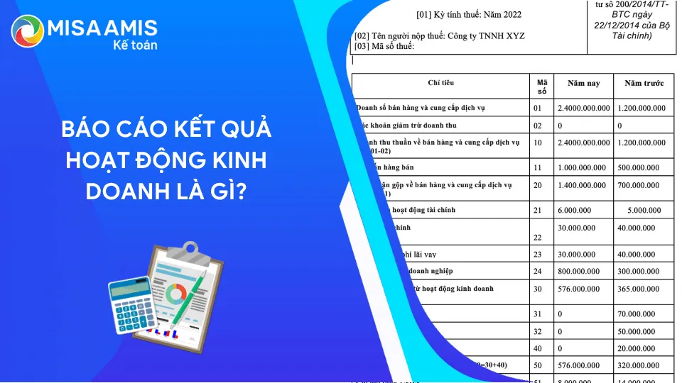 báo cáo kết quả hoạt động kinh doanh là gì