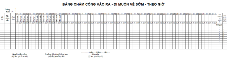 File chấm công