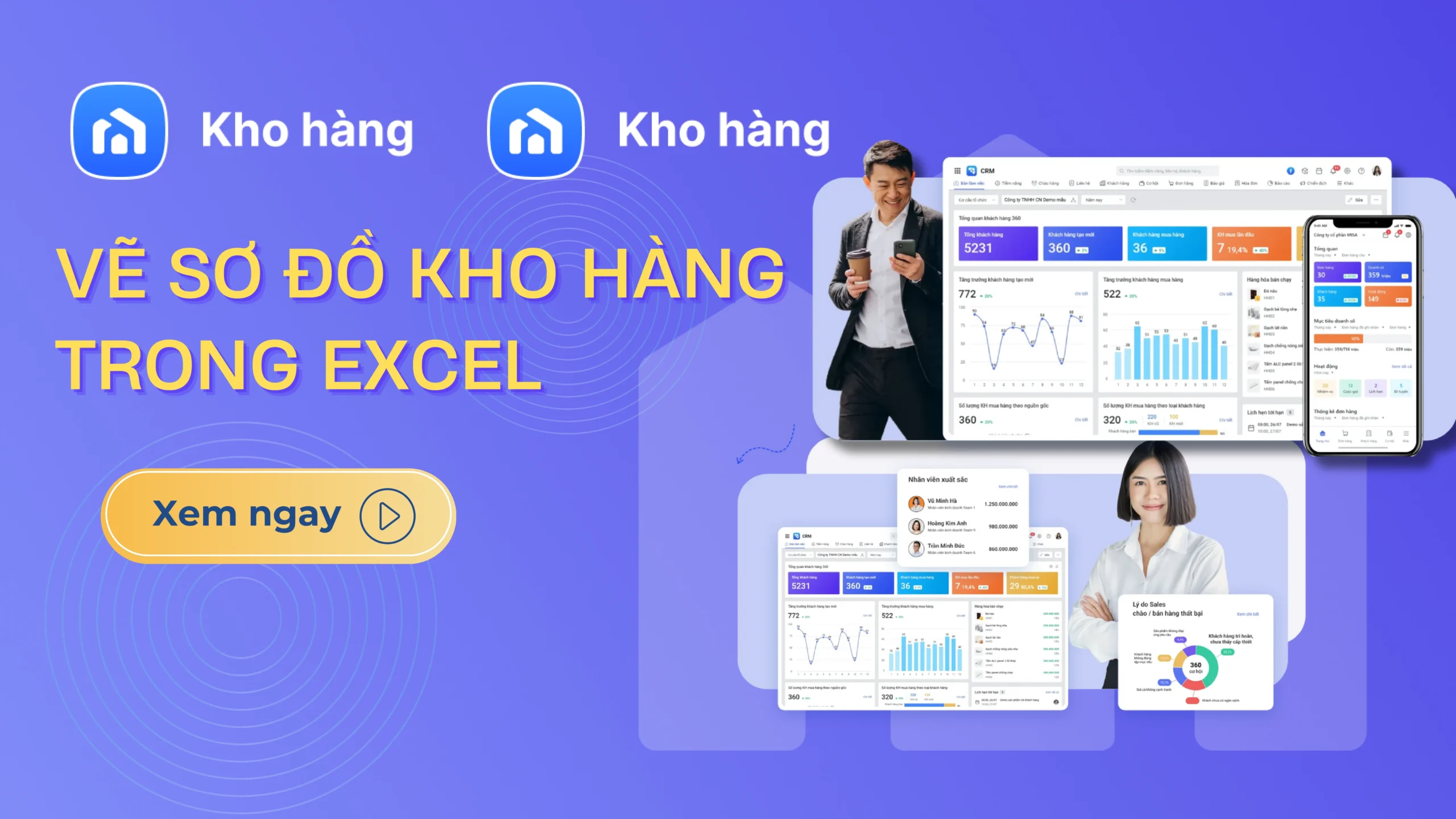 Vẽ sơ đồ kho hàng trong file Excel