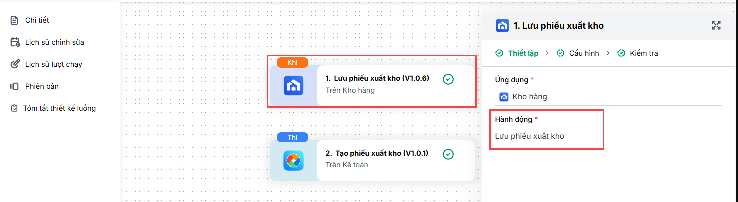 liên kết kho hàng, kế toán