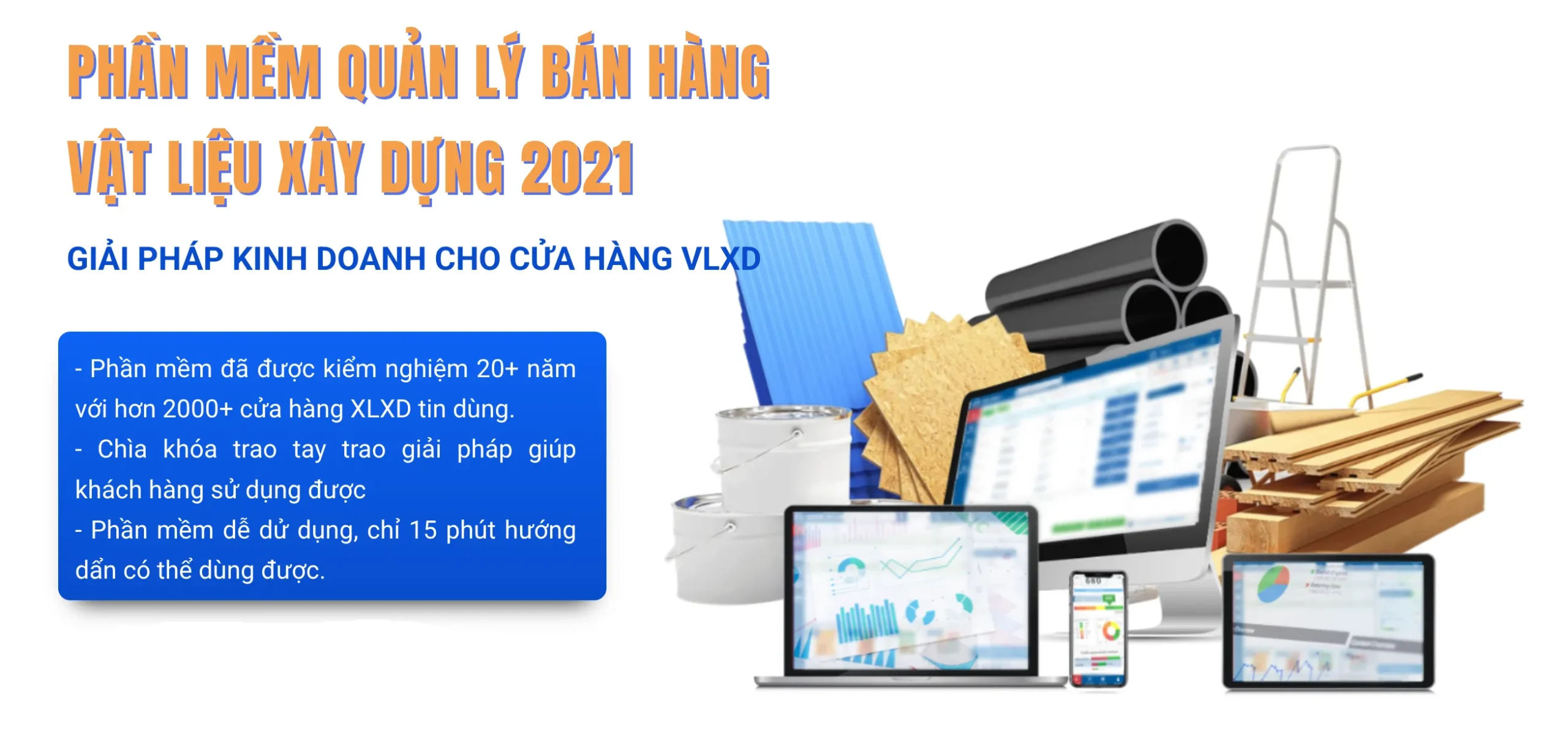 Phần mềm quản lý bán hàng vật liệu xây dựng VSoft BMS