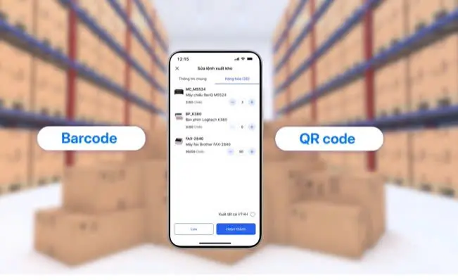 Quản lý kho QR code